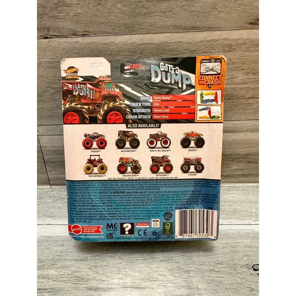 Hot Wheels Monster Trucks Gotta Dump Toy Truck